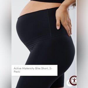 Ingrid and Isabel Maternity Bike Shorts 2 Pack